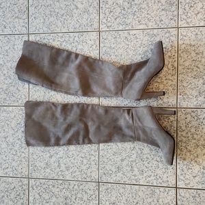 ALDO GREY SUEDE OVER THE KNEE BOOTS